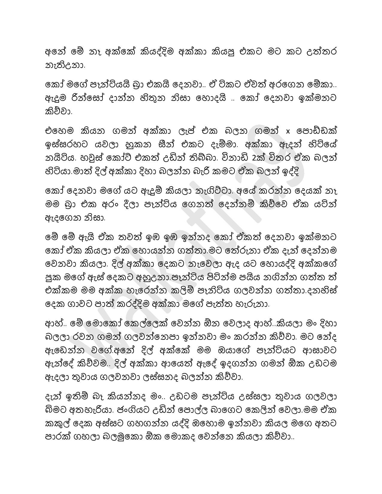 Dilrukshi Akka 01 page 003 walkatha5 Official Sinhala Wal Katha සිංහල වල් කතා